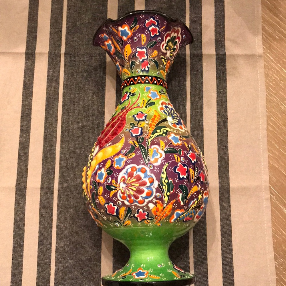 Turkish Ceramic Tile Vase